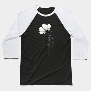 Elegant minimalist Flower design tshirt Baseball T-Shirt